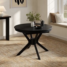 Large Black Wooden Extendable