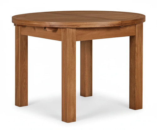 Oak round extendable - oak,
