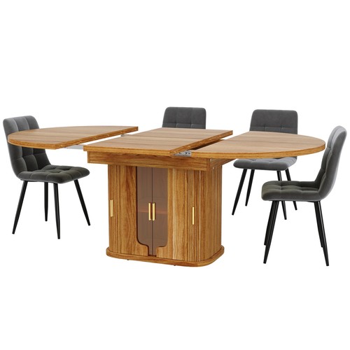 Extendable dining table - table, 4