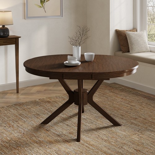 Large walnut round oval - round, to