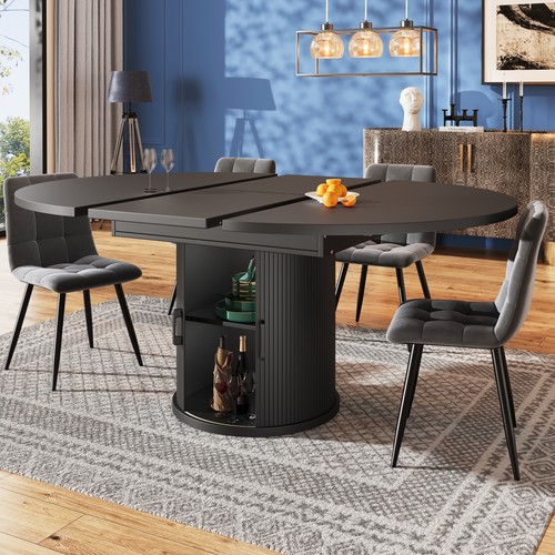 Extendable dining table with - with, 4
