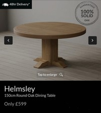 Helmsley 150cm Round Oak