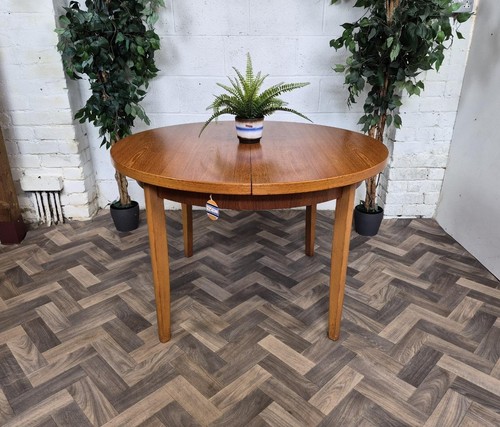 Vintage mid century round - mid-century, teak