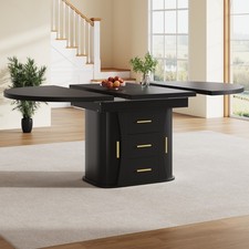 Extendable Round Dining Table