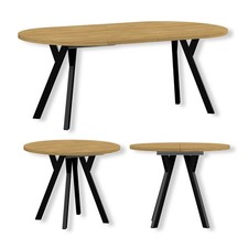 Round Extendable Dining Table