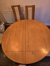 Solid Oak Round Dining Table